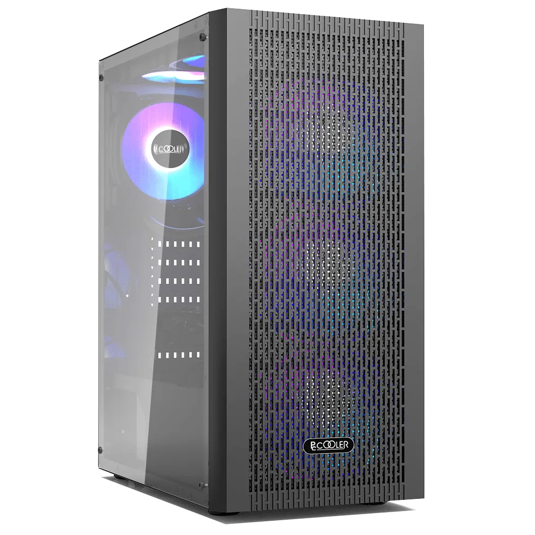 Корпус PCCooler MA100 MESH BK ATX/M-ATX/ITX USB3.0, 2xUSB2.0 Black — фото 3