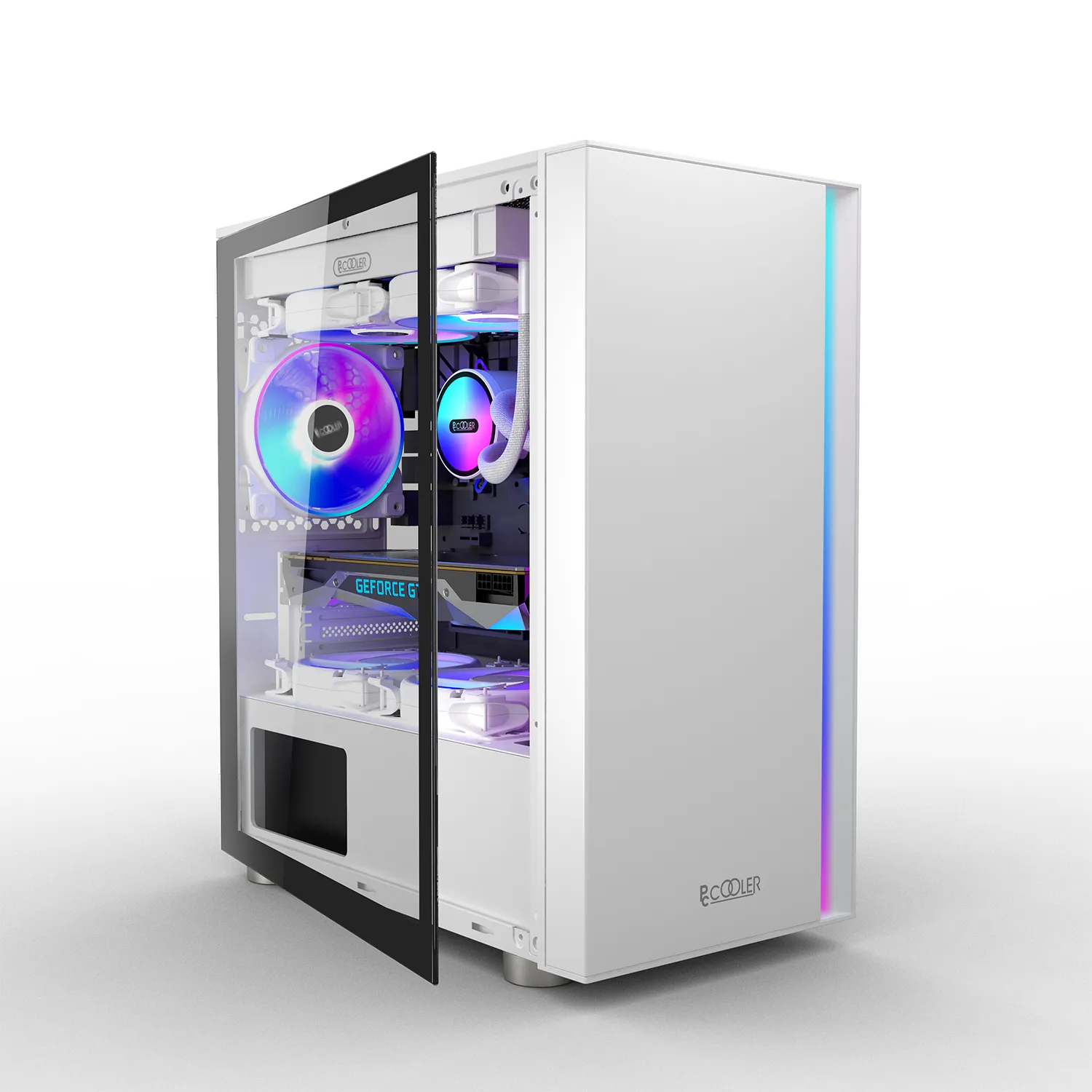 Корпус PCCooler LM300 ARGB WH mATX/ITX USB3.0, 2xUSB2.0 White — фото 3