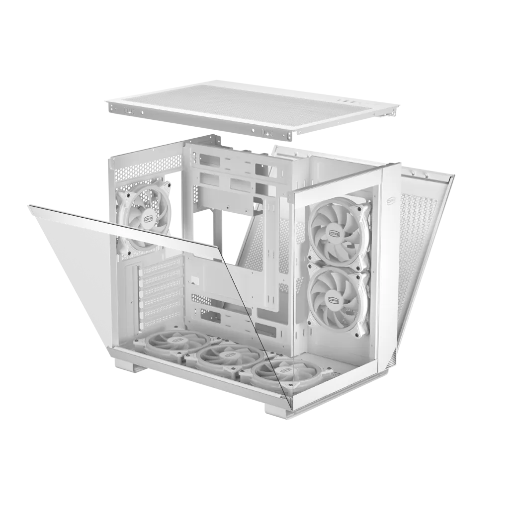 Корпус PCCooler C3T500 ARGB WH ATX/MATX/ITX USB3.1 Gen 2 Type-C, USB3.0, USB2.0 White — фото 5