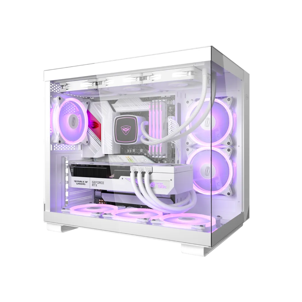 Корпус PCCooler C3T500 ARGB WH ATX/MATX/ITX USB3.1 Gen 2 Type-C, USB3.0, USB2.0 White — фото 2