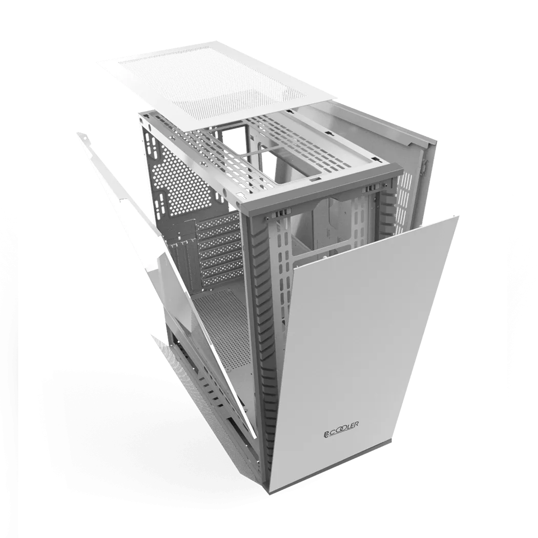 Корпус PCCooler IE200W EATX/ATX/mATX/ITX 2x3.5", 4x2.5", USB3.0, 2USB2.0 White — фото 5