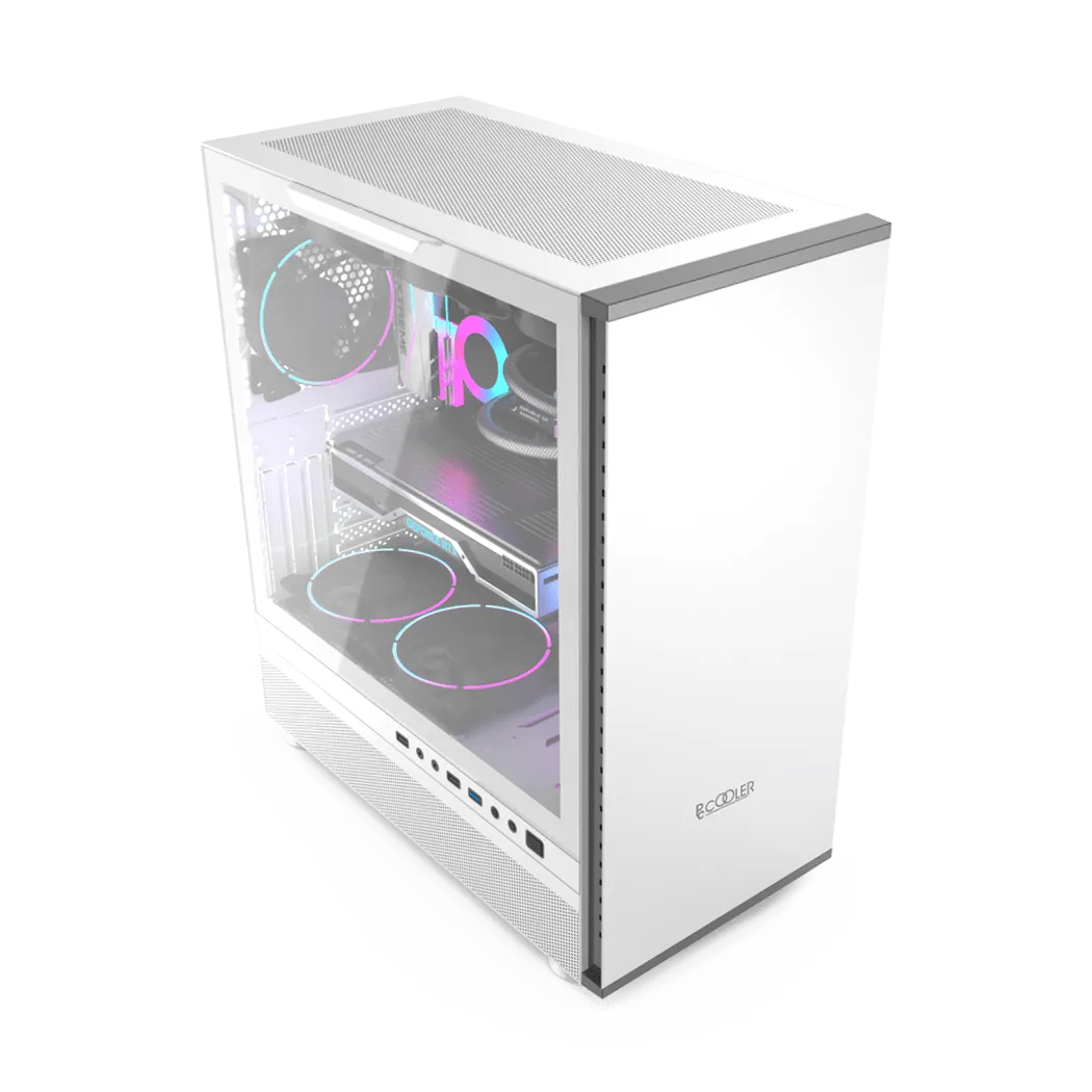 Корпус PCCooler IE200W EATX/ATX/mATX/ITX 2x3.5", 4x2.5", USB3.0, 2USB2.0 White — фото 2