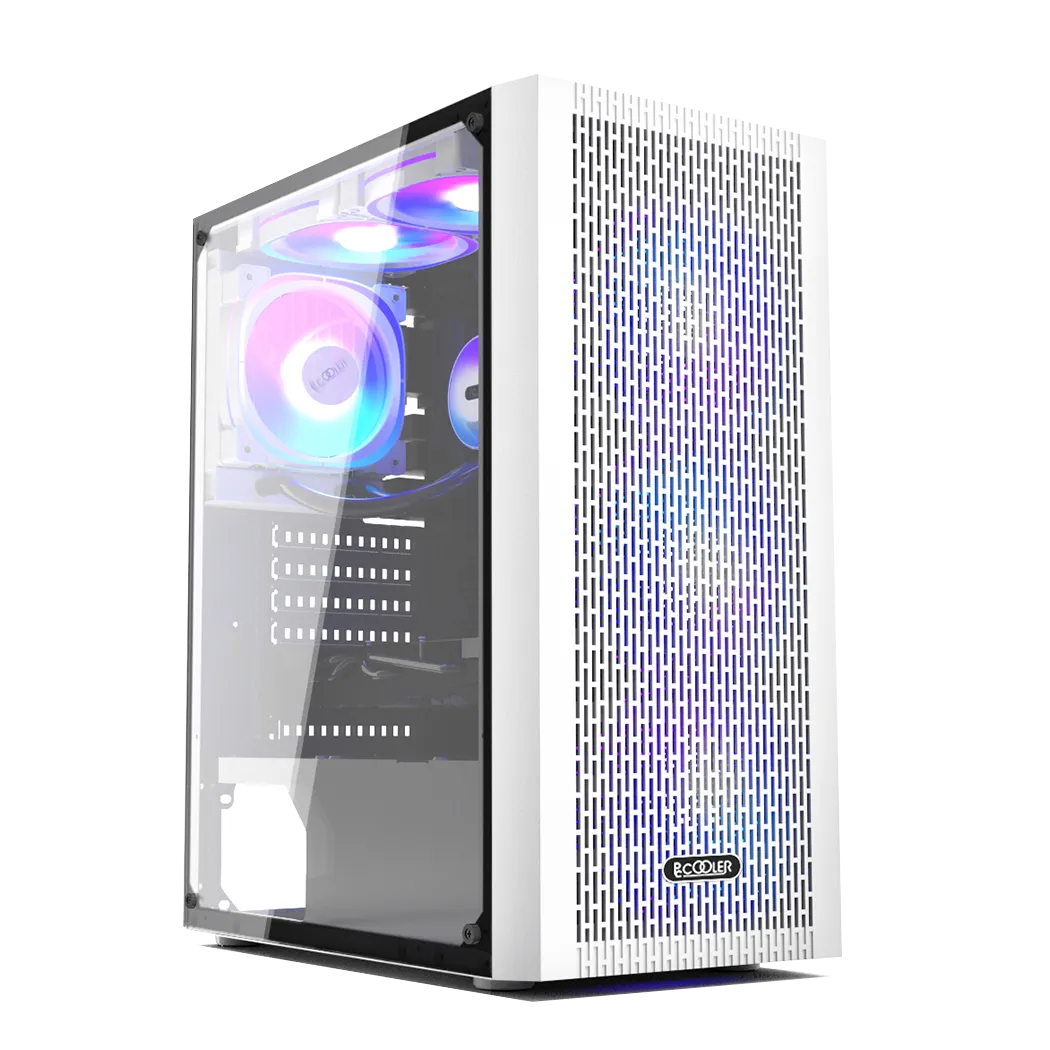 Корпус PCCooler MA100 MESH WH ATX/M-ATX/ITX USB3.0, 2xUSB2.0 White — фото 3
