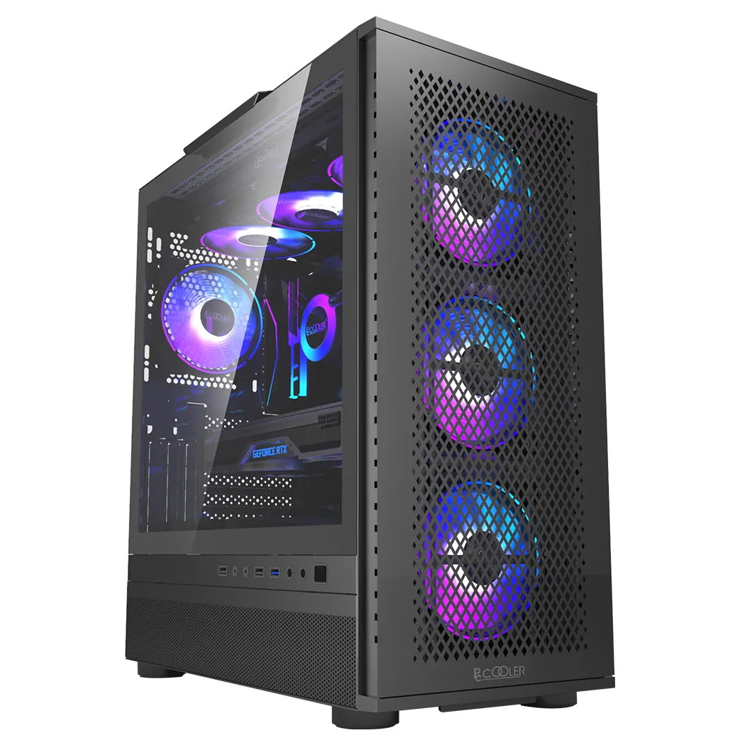 Корпус PCCooler ME200 MESH BK EATX/ATX/mATX/ITX USB3.0, 2USB2.0 Black