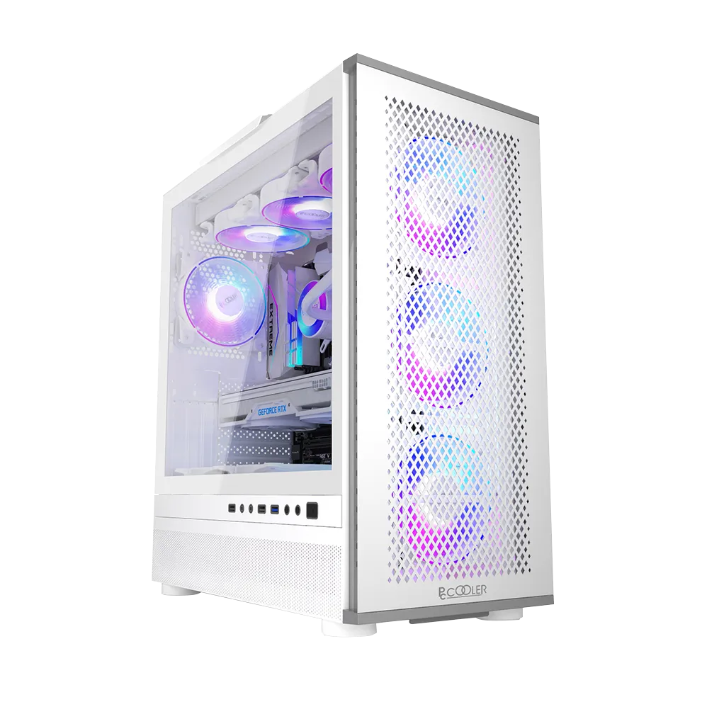 Корпус PCCooler ME200W MESH WH EATX/ATX/mATX/ITX USB3.0, 2USB2.0 White