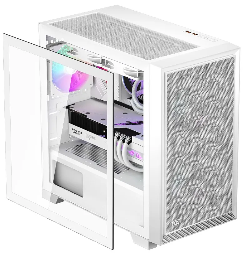 Корпус PCCooler C3D310 WH ARGB mATX/ITX USB3.0, 2xUSB2.0 White — фото 6