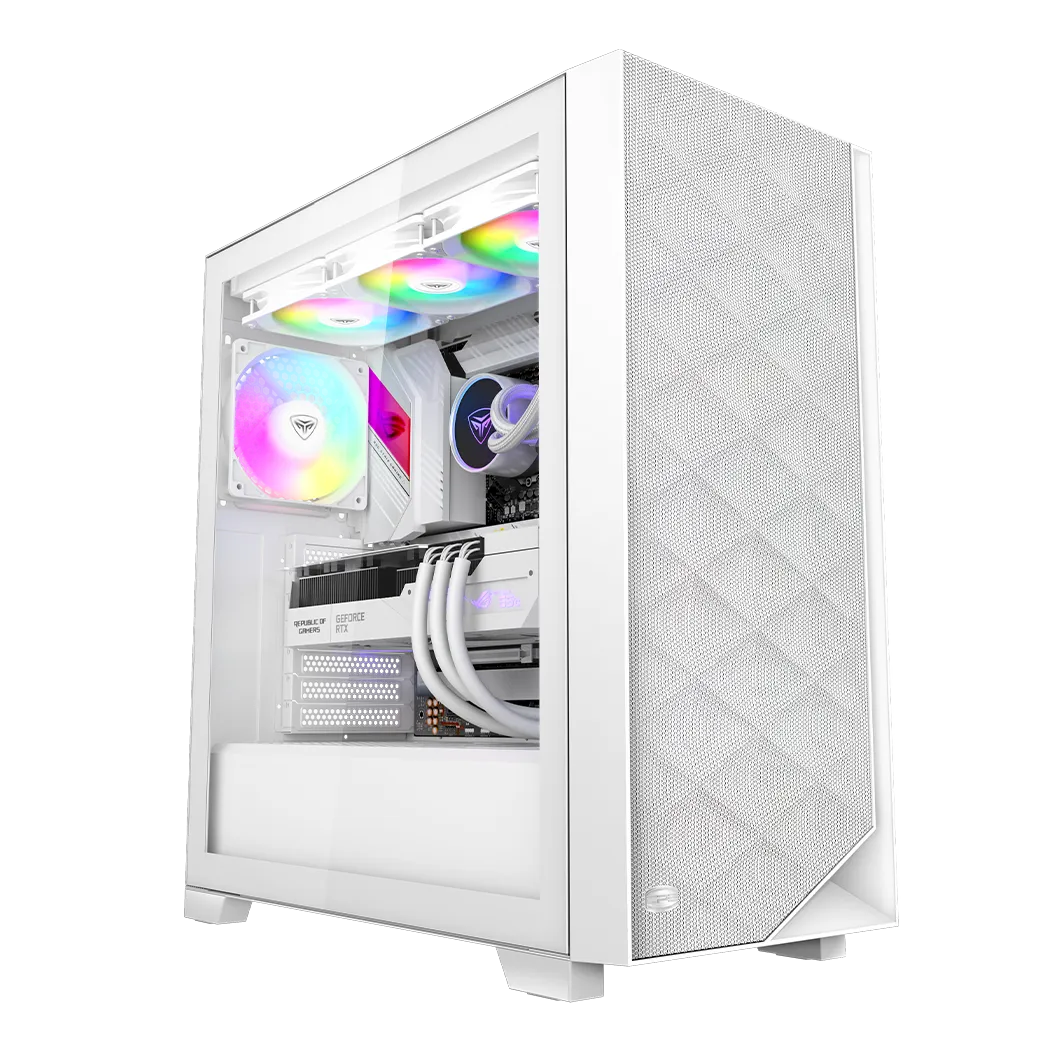 Корпус PCCooler C3D510 WH ARGB EATX/ATX/mATX/ITX USB3.0, 2xUSB2.0 White — фото 2