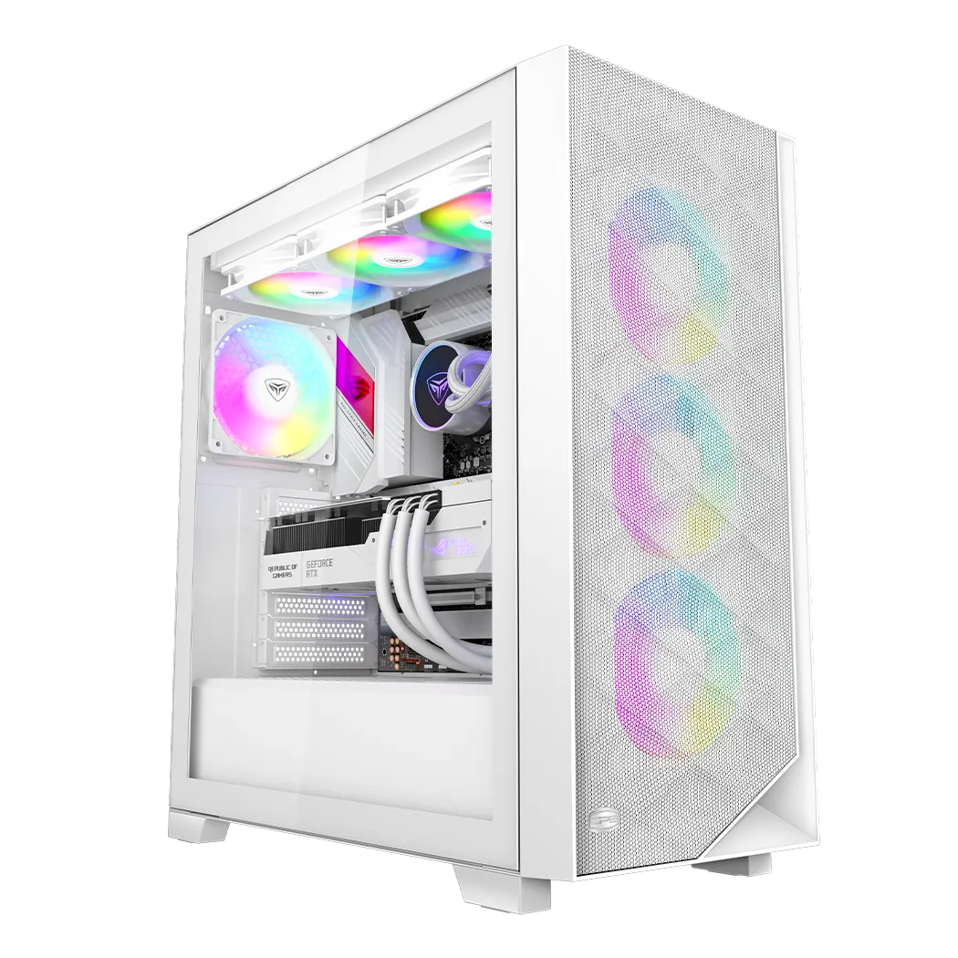Корпус PCCooler C3D510 WH ARGB EATX/ATX/mATX/ITX USB3.0, 2xUSB2.0 White