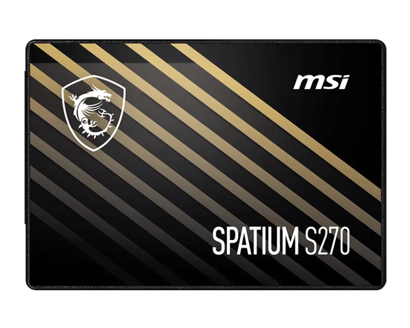 Твердотельный накопитель 960Gb SSD MSI SPATIUM S270 SATA III 2.5" R500Mb/s W450MB/s SPATIUM S270