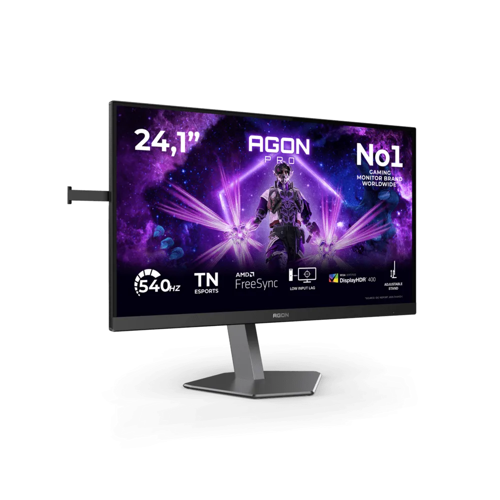 Монитор Игровой 24,1" AOC AG246FK TN 1920x1080 540Hz 0,3ms 400cd/m2 1000:1 2xHDMI DP 4xUSB Черный — фото 2