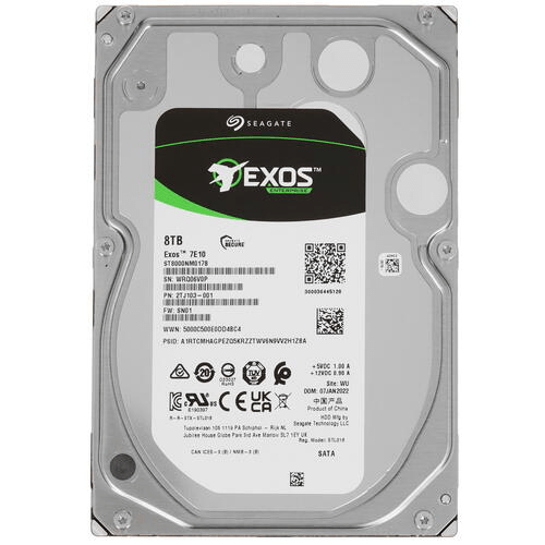 Корпоративный жесткий диск  8Tb Seagate EXOS 7E10 SATA3 3.5