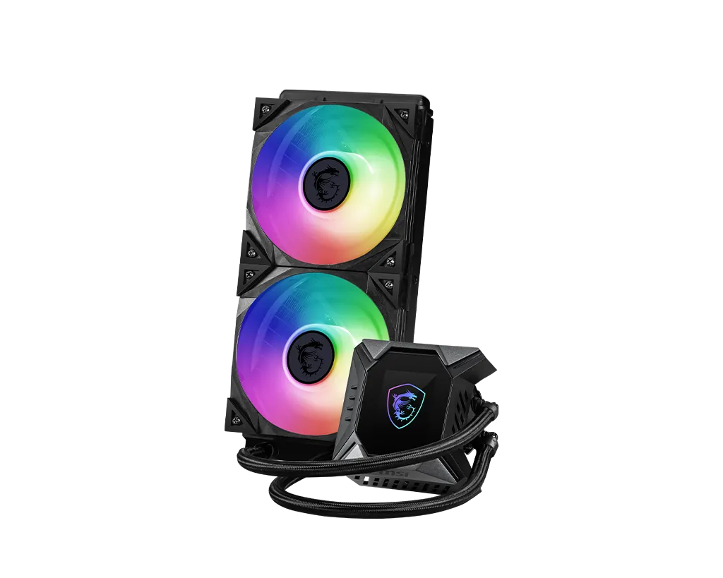 Водяное охлаждение для CPU MSI MPG CORELIQUID K240 V2. Socket Intel/AMD, 4pin, Fan 2x120см, ARGB — фото 5