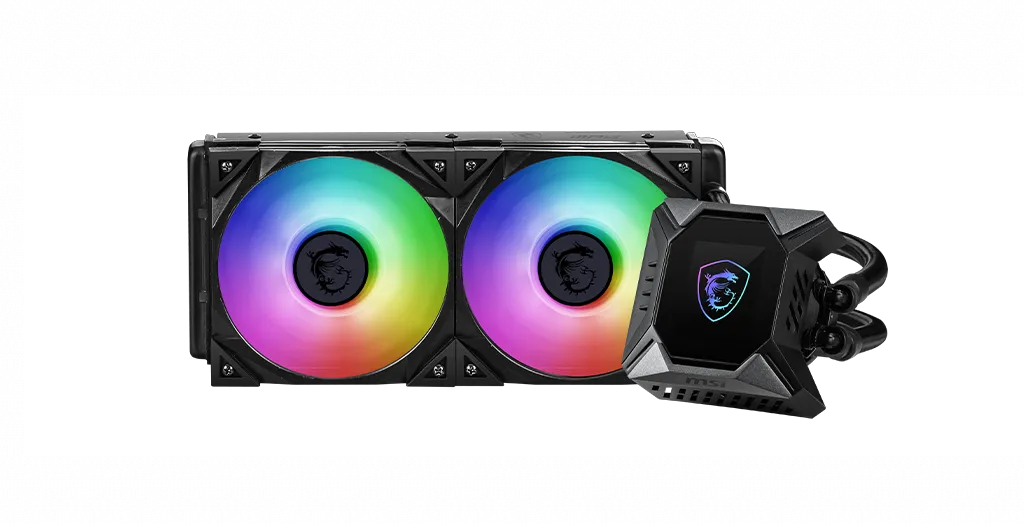 Водяное охлаждение для CPU MSI MPG CORELIQUID K240 V2. Socket Intel/AMD, 4pin, Fan 2x120см, ARGB