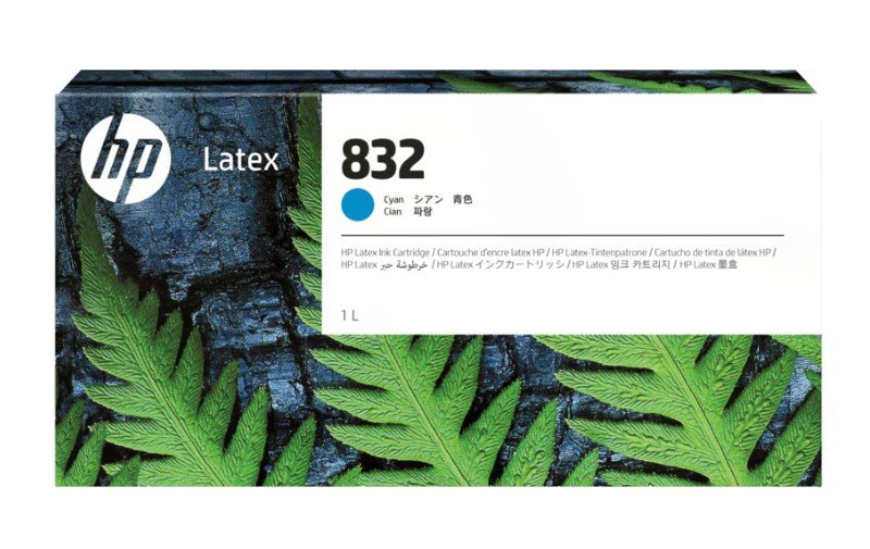 Картридж HP Europe 1-liter Cyan Latex Ink Cartridge (4UV76A)