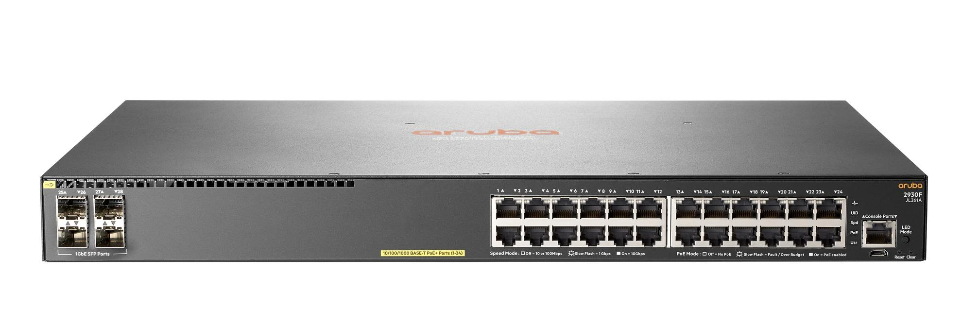 Коммутатор HPE Aruba 2930F 24G PoE+ 4SFP Switch (JL261A#ABB)
