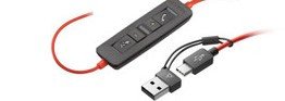 Наушники Poly Blackwire 3320 Stereo USB-C Headset +USB-C/A Adapter (8X219AA)