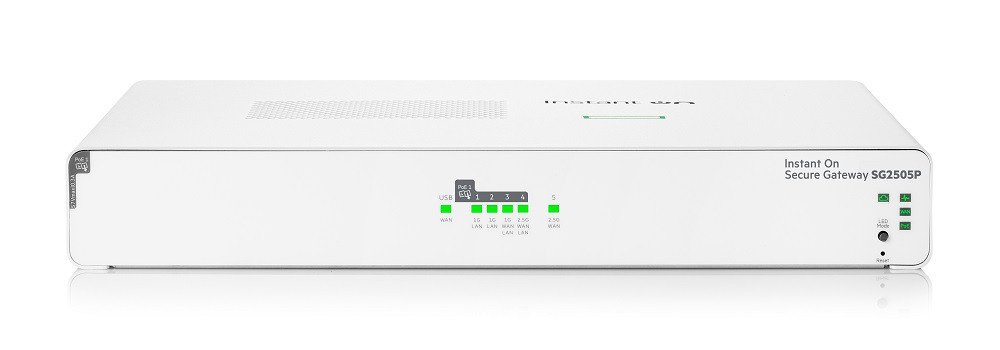 Шлюз HPE Networking Instant On Secure Gateway 5-port SmartRate 2.5G PoE+ 64W SG2505P EU en (S0G34A#ABB)