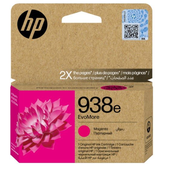 Картридж HP Europe 938e EvoMore Magenta Original Ink Cartridge (4S6Y0PE)