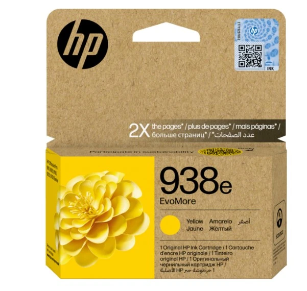 Картридж HP Europe 938e EvoMore Yellow Original Ink Cartridge (4S6Y1PE)