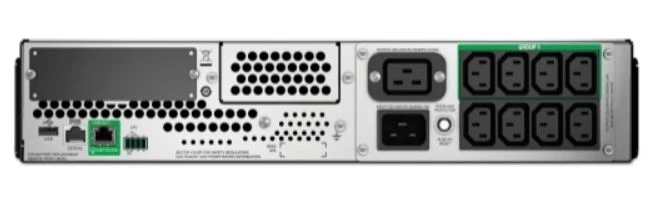 ИБП APC SMT2200RMI2UC 230V, 8x IEC C13+2x IEC C19 outlets, SmartConnect Port+SmartSlot, AVR, LCD (SMT2200RMI2UC)