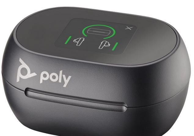 Наушники Poly VOYAGER FREE 60+ UC WITH TOUCHSCREEN CHARGE CASE, (COMPUTER, MOBILE & 3.5MM)/USB-C/WIRELESS EARBUDS/BLACK (7Y8H0AA)