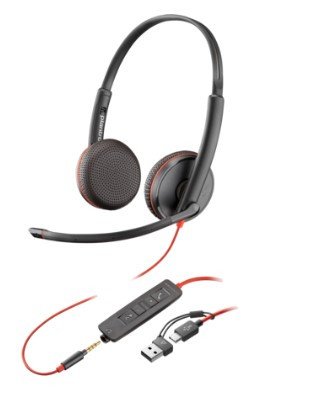 Наушники Poly BW 3225 USB-C HS +USB- C/A (Bulk) (8X229A6)